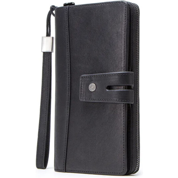 Contacts pánska kožená peňaženka Cortes Čierna 65227007