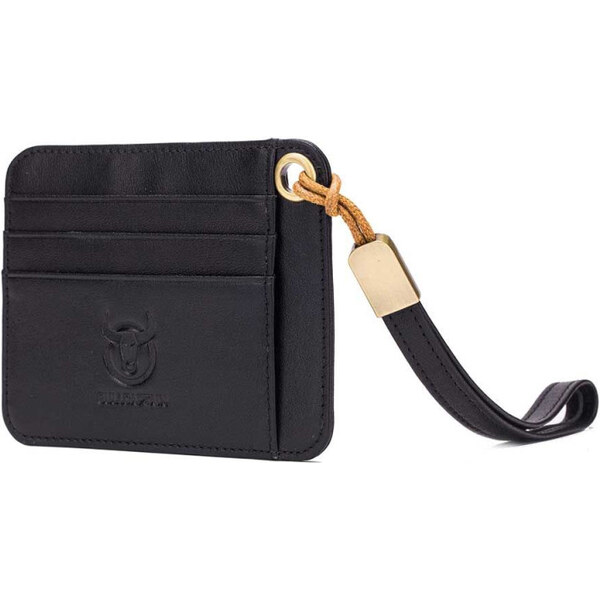 Bullcaptain kožené púzdro na doklady s pútkom Čierne 65227118
