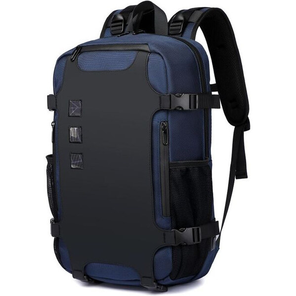 Ozuko cestovný aj školský batoh s USB Damian Modrý 17 l 65227156