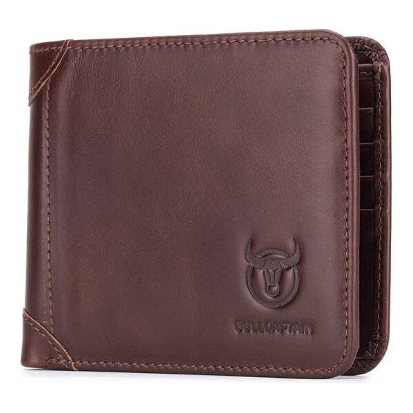 Bullcaptain elegantná kožená peňaženka Werner Hnedá 65227187