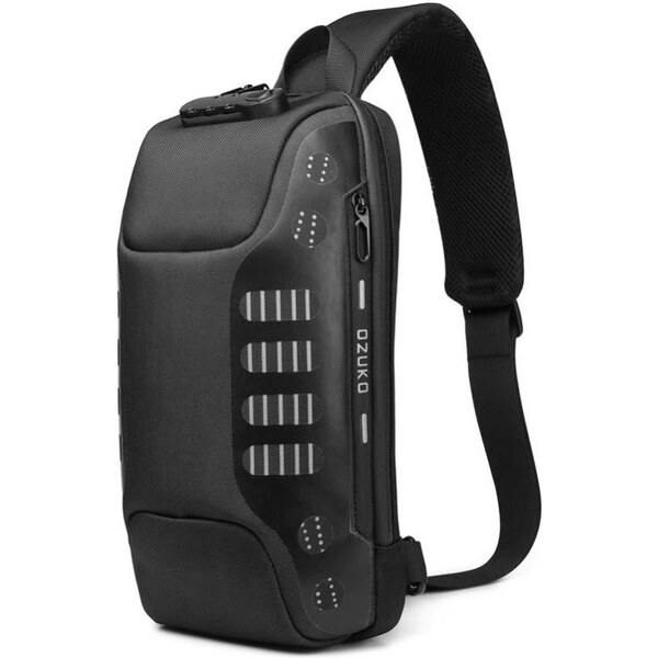 Ozuko batoh cez rameno s USB + zámok Dubois Čierny 5 l 65227192