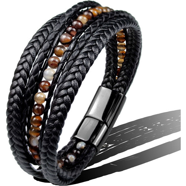 Impress Jewelry Pánsky kombinovaný náramok Five Strands 21 65227193