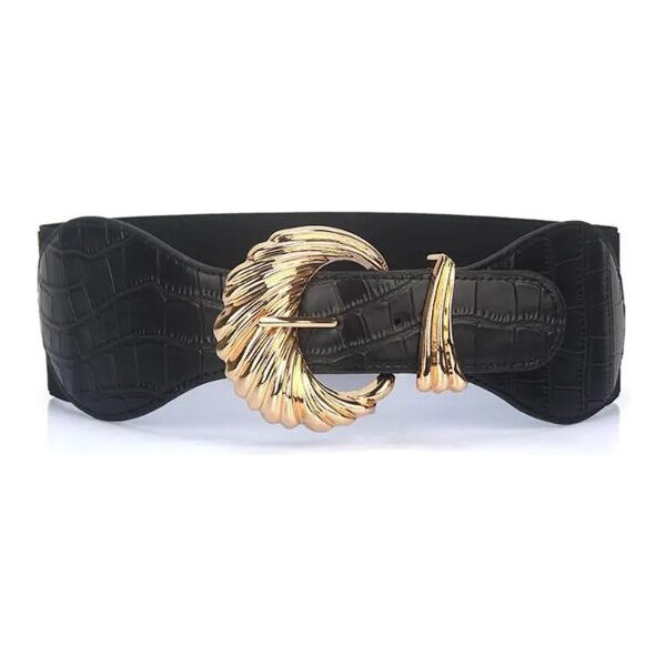 Lifestyle Dámsky strečový široký opasok Rozan Čierny 65227217