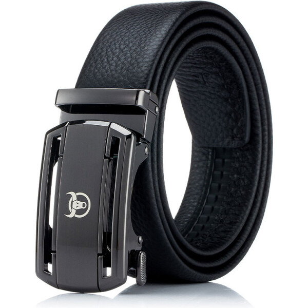 Bullcaptain pánsky kožený opasok automat Defense Čierny 65227284