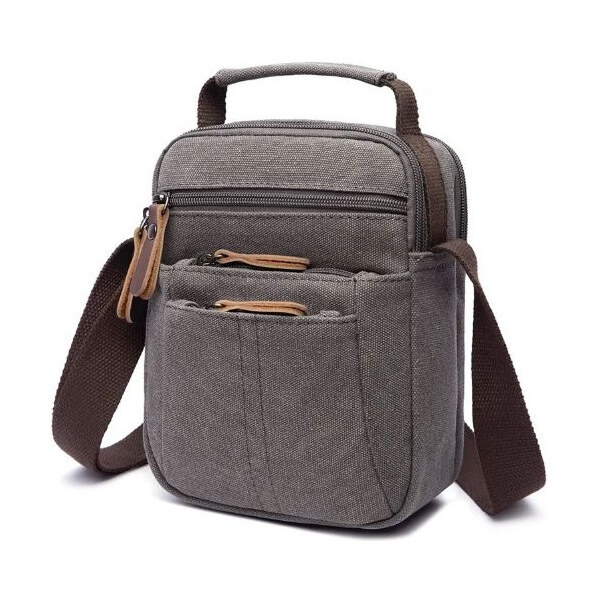 Canvasio pánska plátená taška cez rameno Ramiro Šedá 65227287