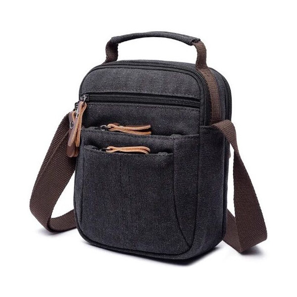 Canvasio pánska plátená taška cez rameno Ramiro Čierna 65227286