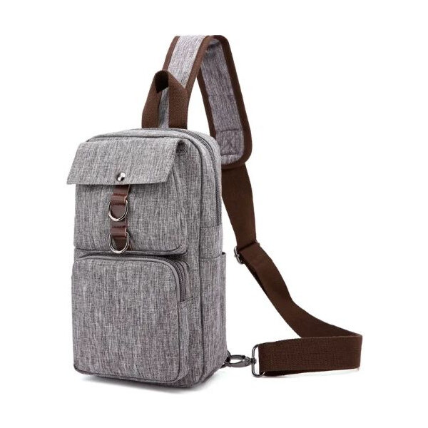 Canvasio plátený crossbody batoh Barbro Šedý 6L 65227292