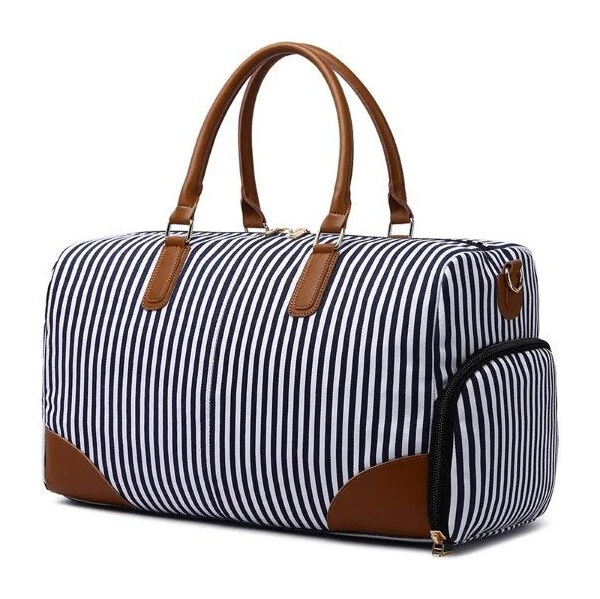 Canvasio cestovná canvas taška Platón Modrý pruh 40 l 65227297