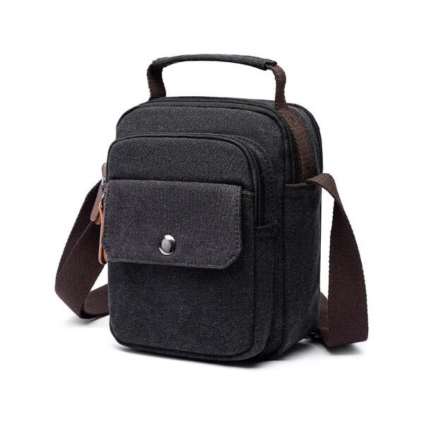 Canvasio pánska plátená taška cez rameno Ottar Čierna 65227295