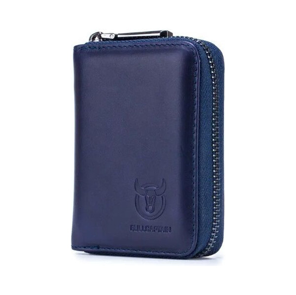 Bullcaptain elegantné kožené púzdro na doklady Modré 65227312