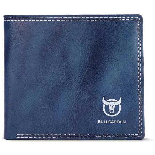 Bullcaptain elegantná kožená peňaženka Marcien Modrá 65227313