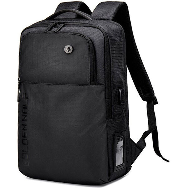 Golden Wolf športový batoh s USB Harald Čierny 20L 65227373
