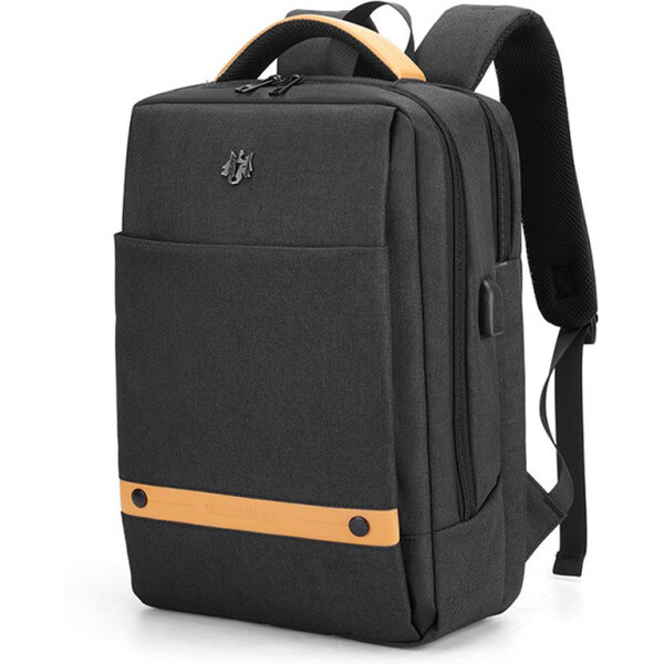 Golden Wolf športový batoh s USB Egon Čierny 15L 65227372