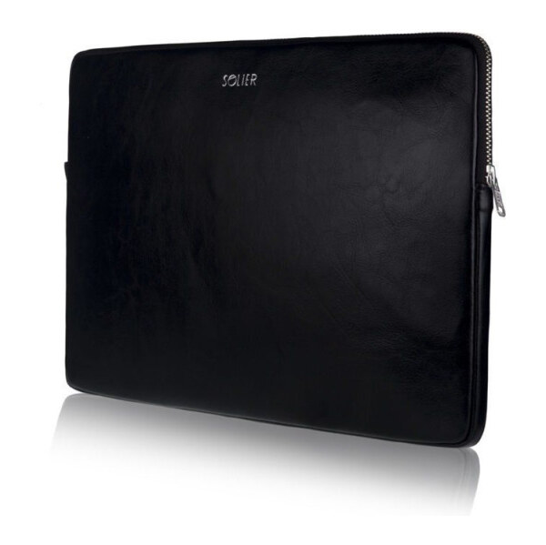 Solier kožené púzdro na notebook do 15 Čierny 65227393