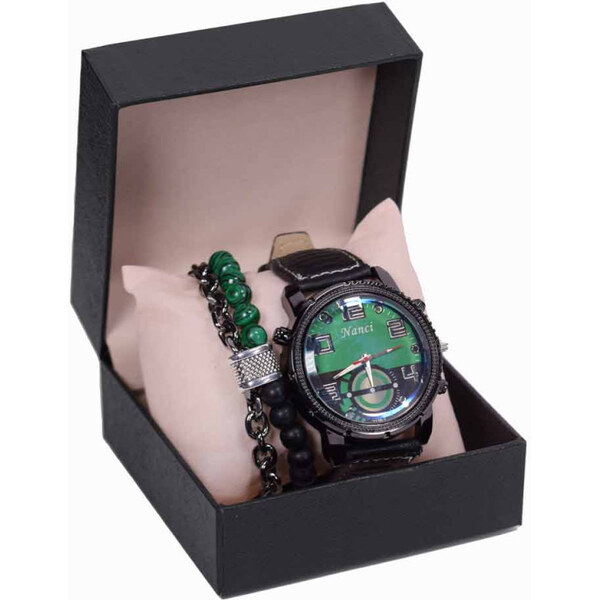 Lifestyle Darčeková sada Pánske hodinky + dvojradový náramok Vicente 65227412