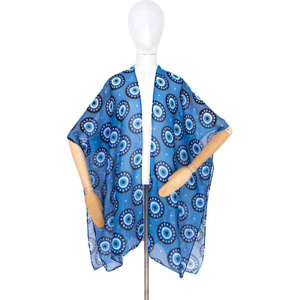 ArtOfPolo pončo na plavky Pareo Blink blink Modré 65227464