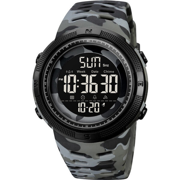 SKMEI 2070 športové hodinky Conquer Camo Šedé 65227601