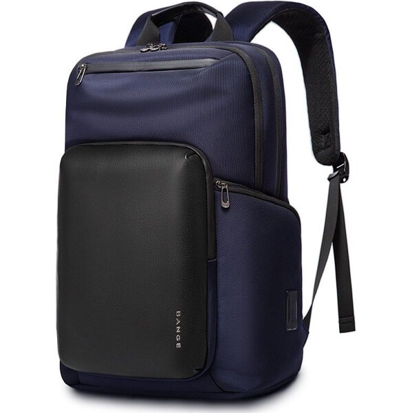 Bange elegantný študentský batoh s USB Araceli Modrý 29L 65227598