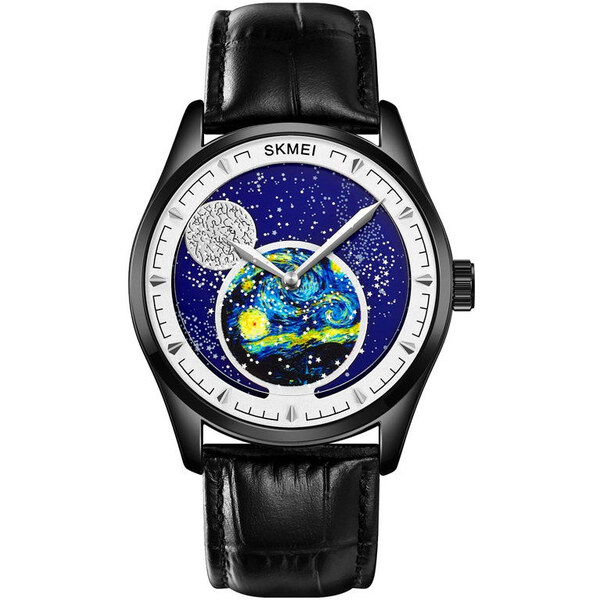 Skmei 2115 Unisex hodinky Per Astera Ad Astra Čierne 65227609