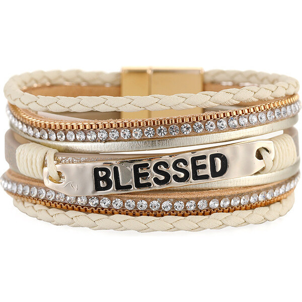 Lodestar Metalický náramok Blessed Béžový 65227670