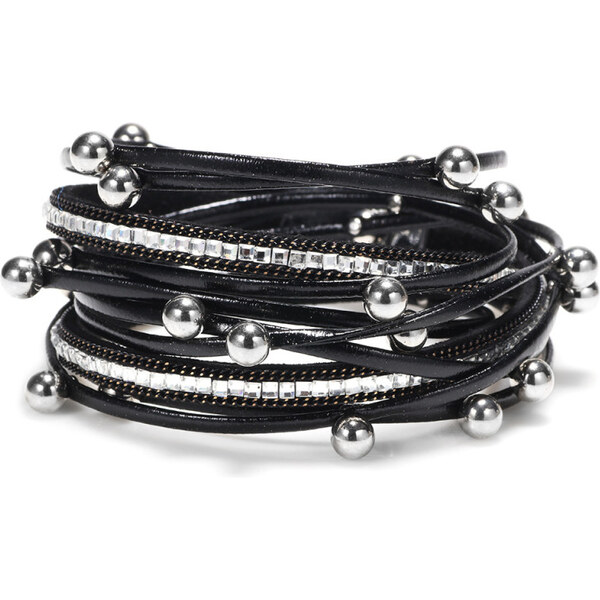 Lodestar Metalický náramok na ruku Chubby Čierny 65227663