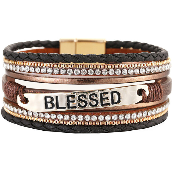 Lodestar Metalický náramok Blessed Hnedý 65227671