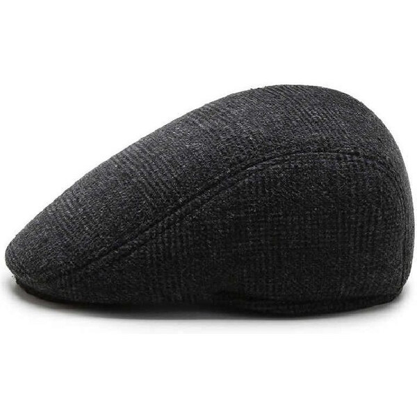 JAMONT Pánska plochá zateplená čiapka bekovka Voitto Čierna 65227751