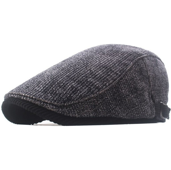 JAMONT Pánska plochá bavlnená čiapka bekovka Ernesti Šedá 65227757