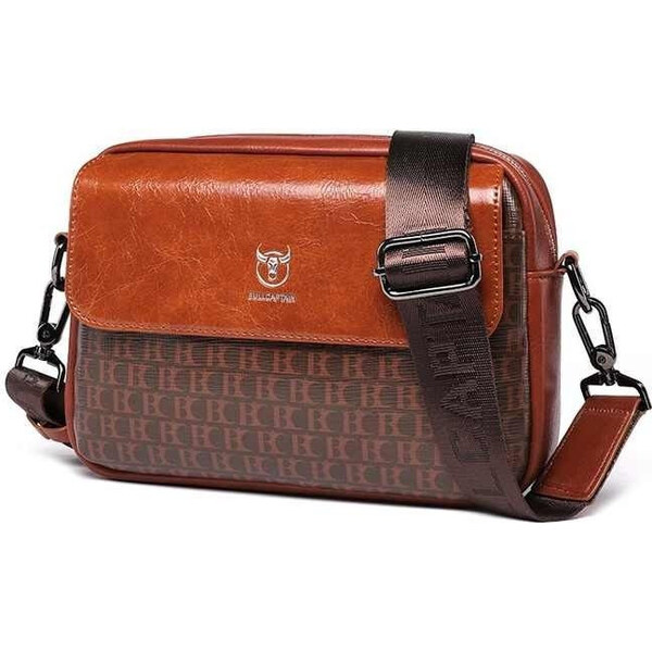 Bullcaptain crossbody taška cez rameno Mateo Hnedá 4L 65227781