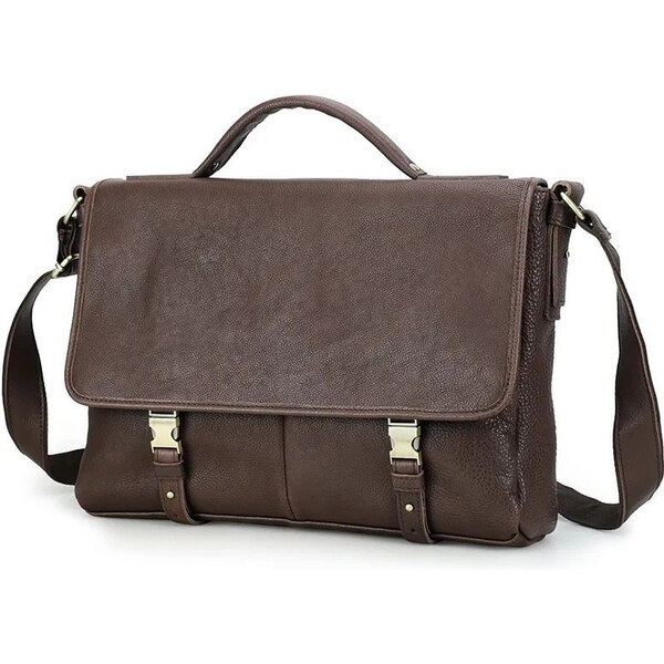 Contacts pánska kožená taška Ortiz Hnedá 11L 65227787