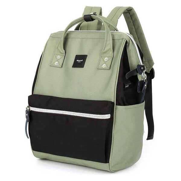 Himawari študentský batoh s USB Sorrel Zeleno-čierny 19L 65227863