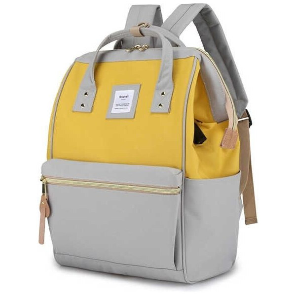 Himawari študentský batoh s USB port Apaté Šedo-žltý 19L 65227866