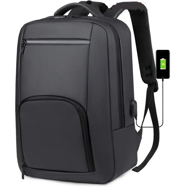 Weixier pánsky elegantný batoh s USB Elmet Čierny 16L 65227873