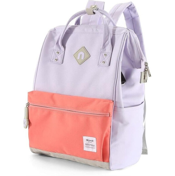 Himawari študentský batoh USB port Doger Fialový 21L 65227883