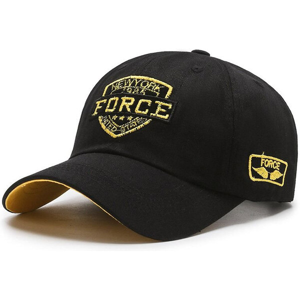 EDIKO Čiapka so šiltom Bavlnená Šiltovka Force Čierna 65227903