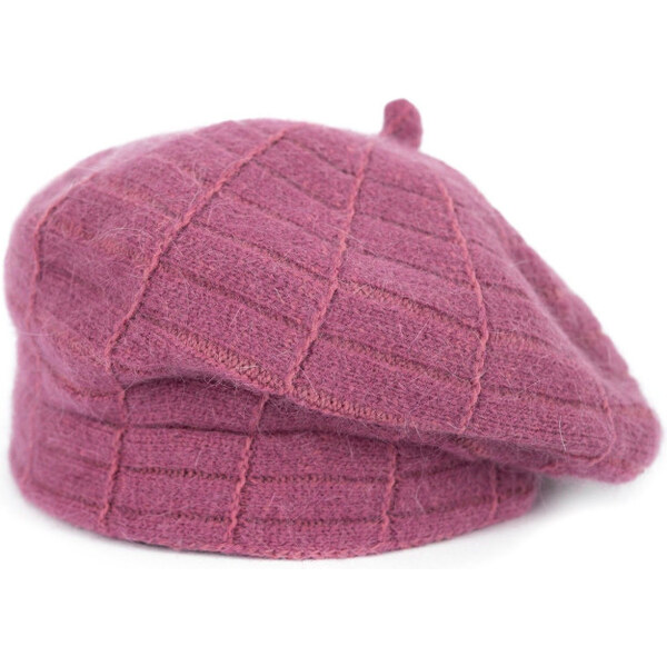 ArtOfPolo Dámsky baret Shaggy plum Tmavo Ružový 65227934