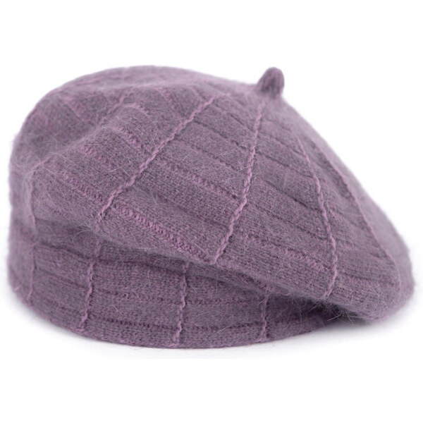 ArtOfPolo Dámsky baret Shaggy plum Purpurový 65227935