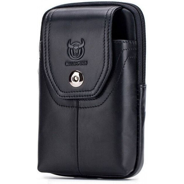 Bullcaptain pánska kožená taška na opasok Hardo Čierna 65227940