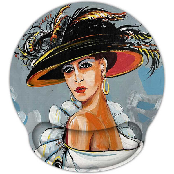 Huado ergonomická podložka pod myš Dáma s klobúkom 65228018