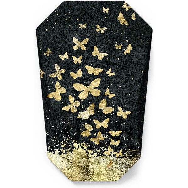 Huado ergonomická podložka pod myš Motýliky v zlatom 65228022