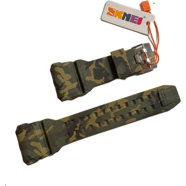 Náhradný remienok pre duálne hodinky Skmei 1637 Shaked Maskáčové 65228116