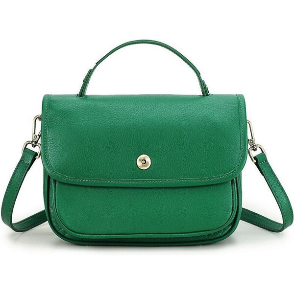 Contacts dámska kožená kabelka Lorraine Zelená 65228150