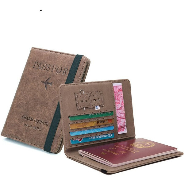 Lifestyle Puzdro na pas Travel wallet Tmavo Hnedý 65228151