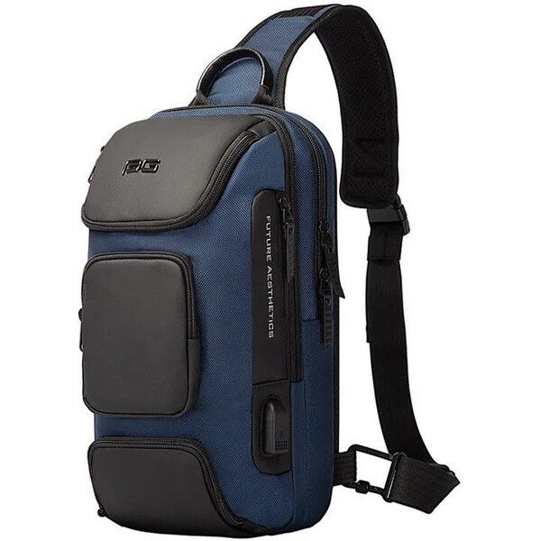 BANGE batoh cez rameno s USB KEROM Modrý 11L 65228173