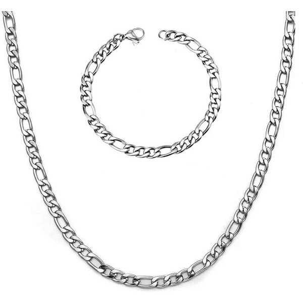 Impress Jewelry Sada z chirurgickej ocele Figaro 5mm / retiazka a 65228212
