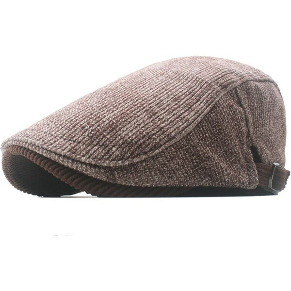 JAMONT Pánska plochá bavlnená čiapka bekovka Ernesti Hnedá 65228224