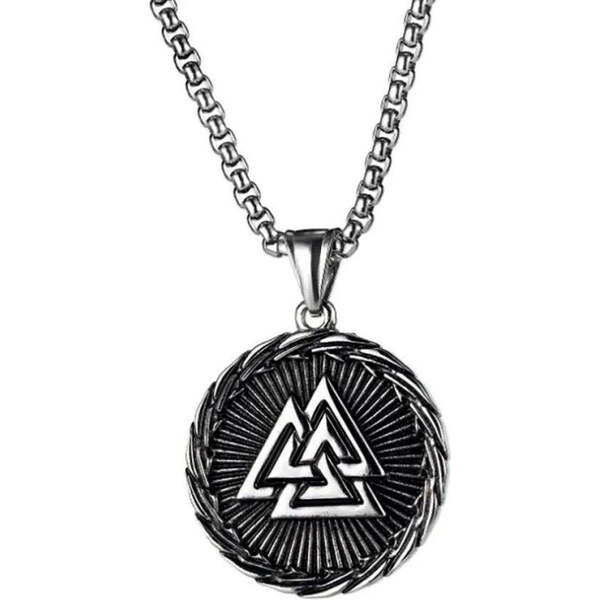 Impress Jewelry Prívesok z chirurgickej ocele Valknut a Vegvísir 65228277