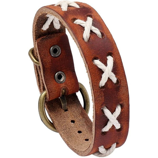 Lodestar Kožený náramok Vytenis 21.5 cm Hnedý 65228270