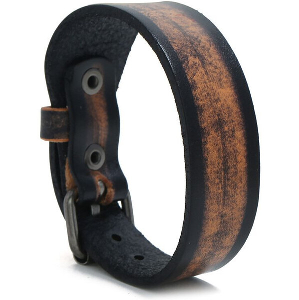 Lodestar Kožený náramok Kostas 22 cm Čierny 65228269