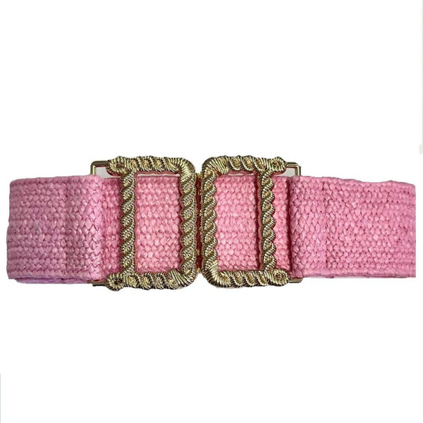 Lifestyle Dámsky pružný elastický opasok na šaty Verena Ružový 65228312